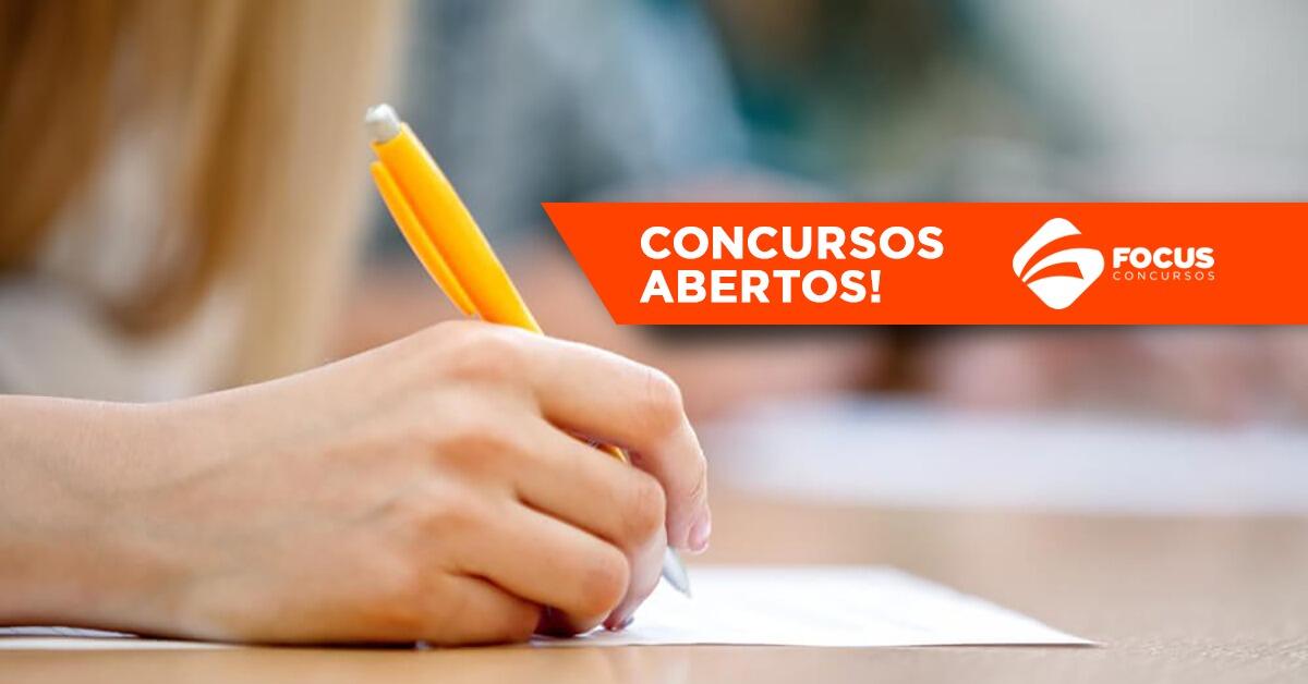 CONCURSOS ABERTOS, NÃO PERCA ESSA OPORTUNIDADE!!!