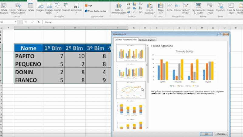 Informática: Como usar as opções de Autosoma, Classificar, Transpor, Área de Impressão e Gráficos do Excel