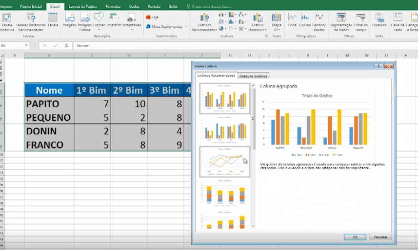 Informática: Como usar as opções de Autosoma, Classificar, Transpor, Área de Impressão e Gráficos do Excel